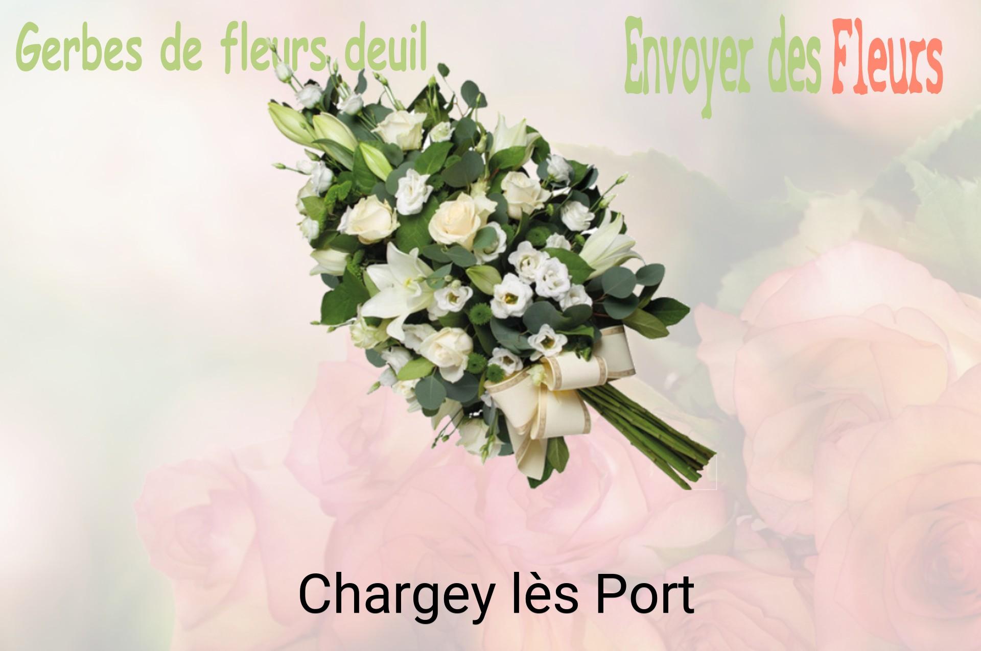 Gerbe de fleurs de deuil livrée à Chargey-lès-Port